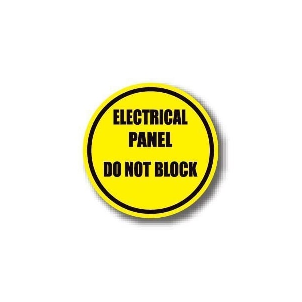 Ergomat 32in CIRCLE SIGNS - Electrical Panel Do No Block DSV-SIGN 1024 #1542 -UEN - main